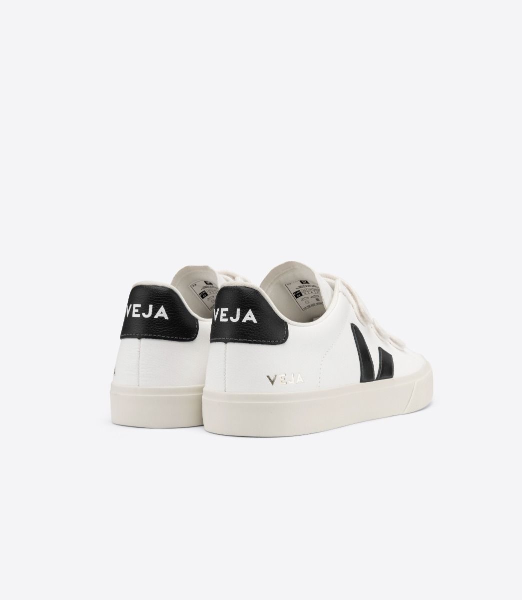 Veja Recife Chromefree Leather Men's Sneakers White Black | VJ08356B