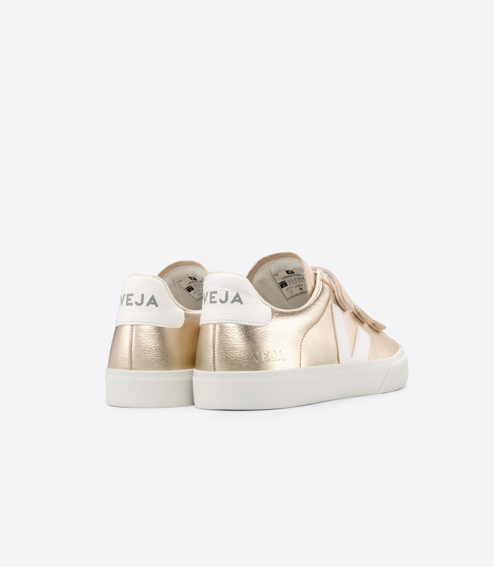 Veja Recife Chromefree Leather Women's Sneakers Gold White | VJ58106B