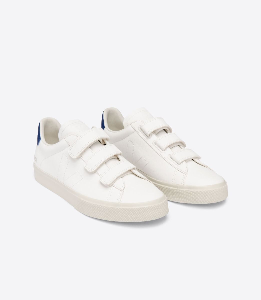 Veja Recife Chromefree Men's Sneakers White Blue | VJ39420S