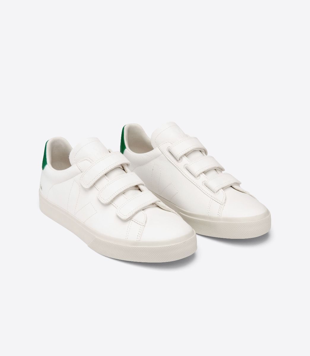 Veja Recife Chromefree Men's Sneakers White Green | VJ89251G