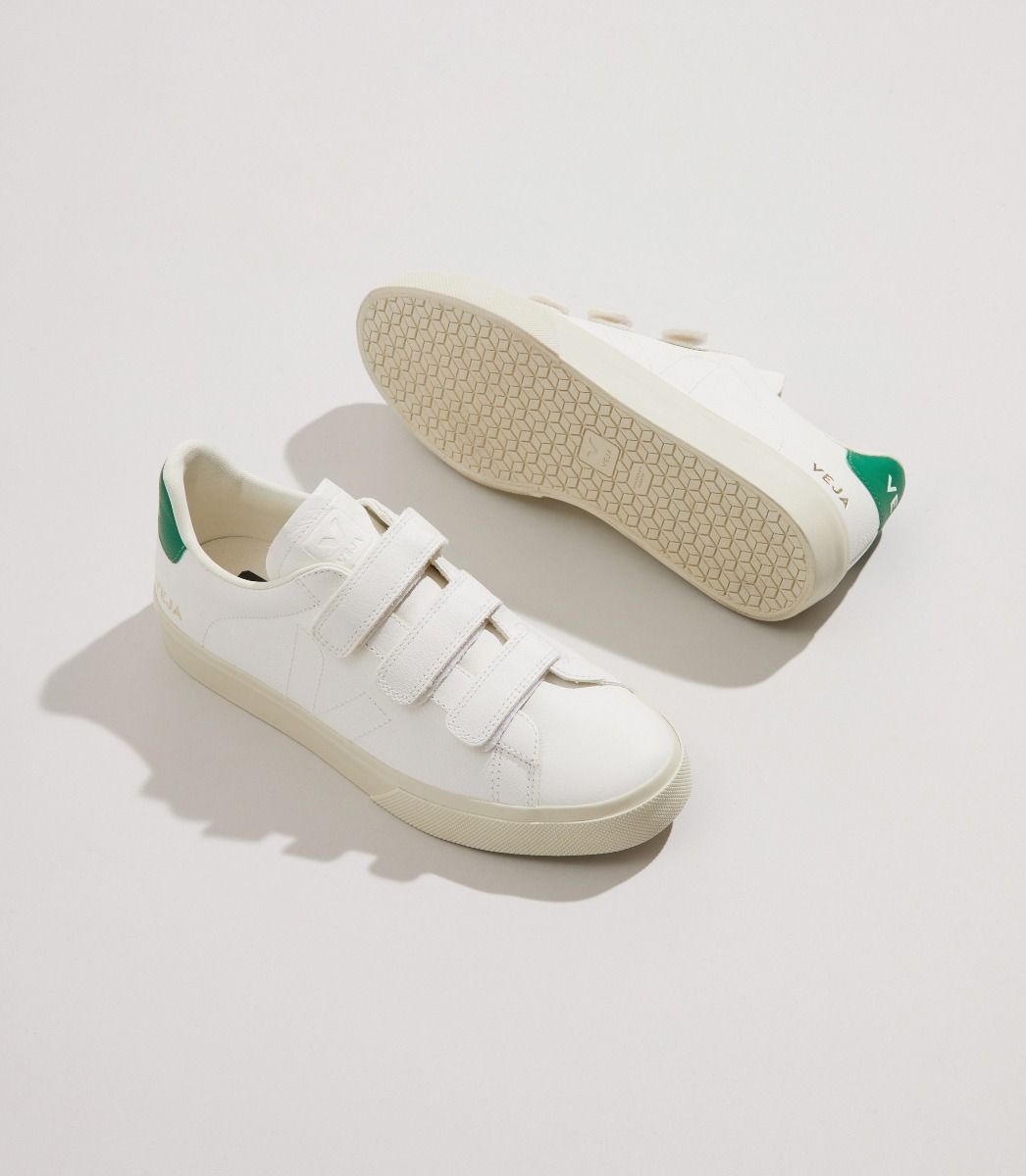 Veja Recife Chromefree Men's Sneakers White Green | VJ89251G