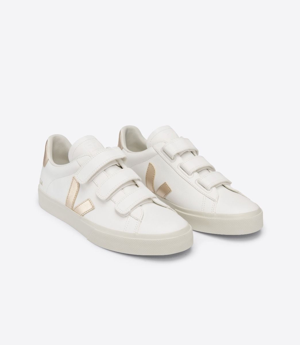 Veja Recife Chromefree Women's Sneakers White Gold | VJ23486G