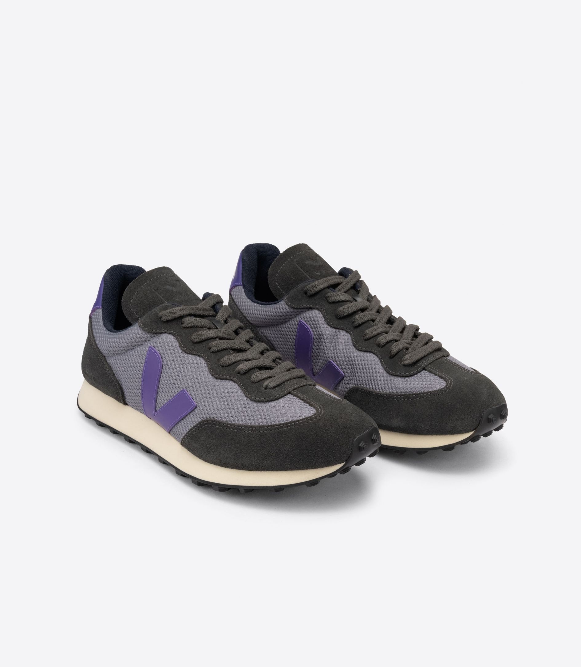 Veja Rio Branco Alveomesh Women's Sneakers Grey Purple | VJ27145S