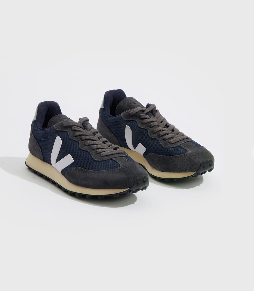 Veja Rio Branco Alveomesh Women's Sneakers Navy White | VJ37685W