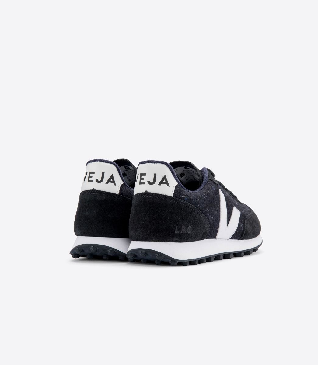 Veja Rio Branco Flannel Men's Sneakers White Black | VJ54793E