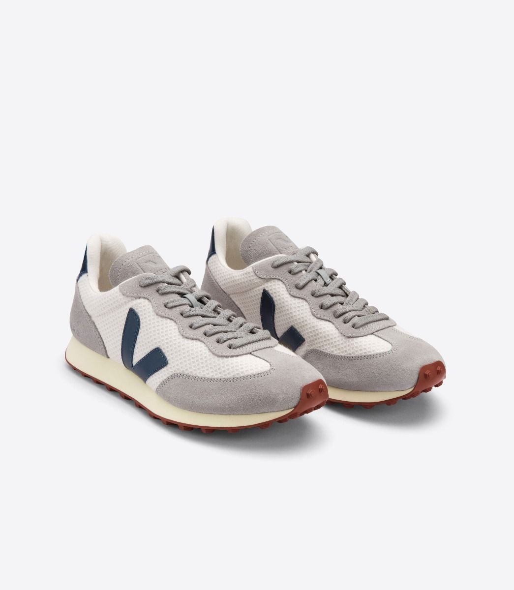 Veja Rio Branco Hexamesh Gravel Men's Sneakers Grey Navy | VJ61298C