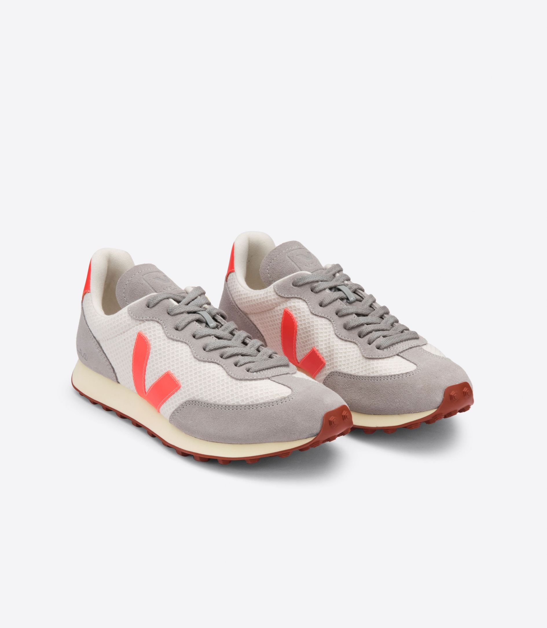 Veja Rio Branco Hexamesh Gravel Men's Sneakers Orange Grey | VJ89472Q