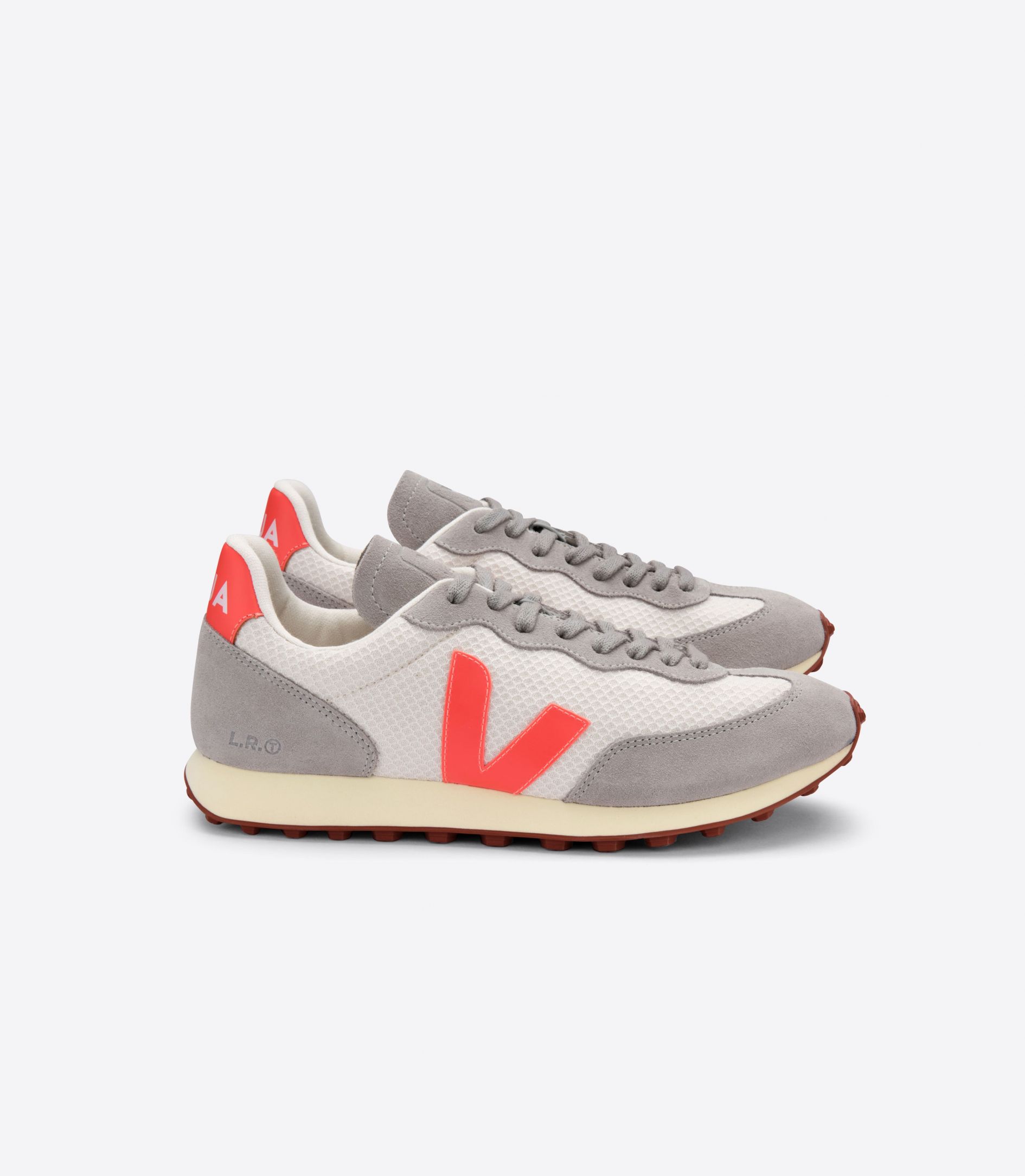 Veja Rio Branco Hexamesh Gravel Men\'s Sneakers Orange Grey | VJ89472Q