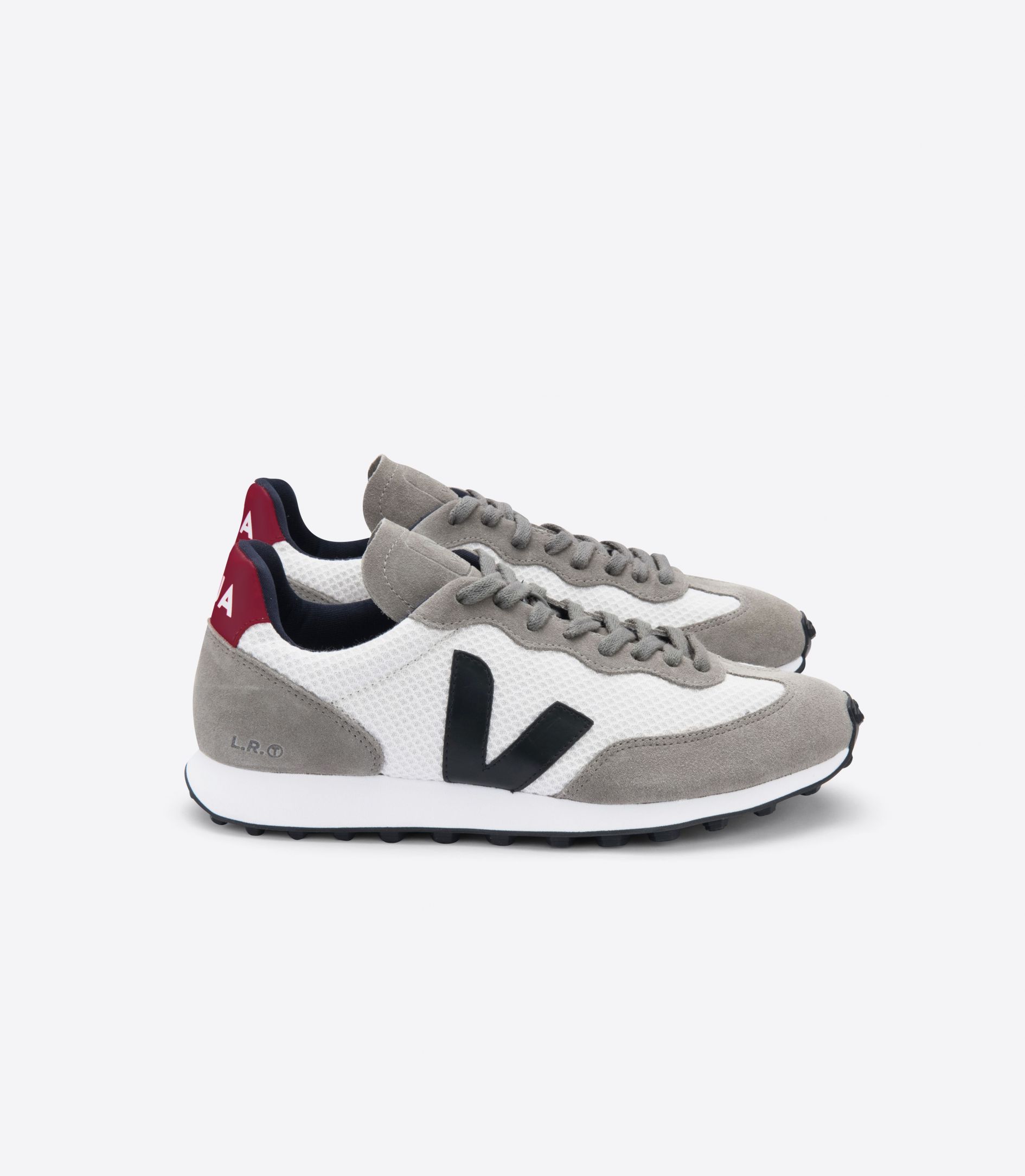 Veja Rio Branco Hexamesh Gravel Women\'s Sneakers Black Red | VJ16340B