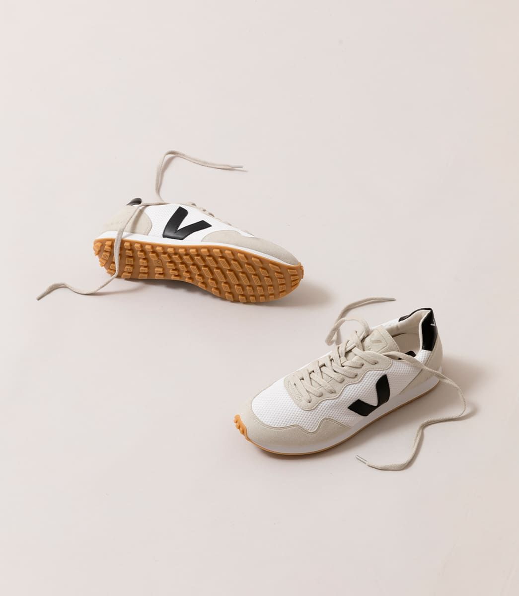 Veja Sdu Rec Alveomesh Women's Sneakers White Black Beige | VJ39721S