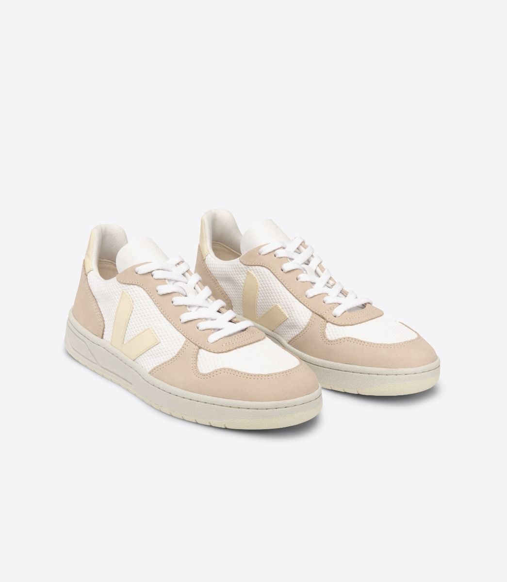 Veja V-10 Alveomesh Men's Sneakers White | VJ78495T