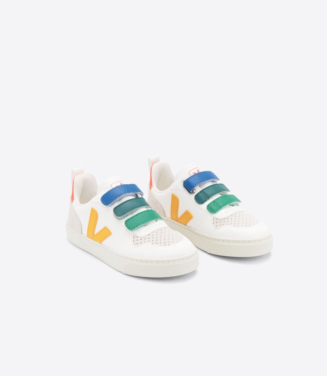 Veja V-10 Chromefree Kids' Sneakers Multicolor White | VJ63098G