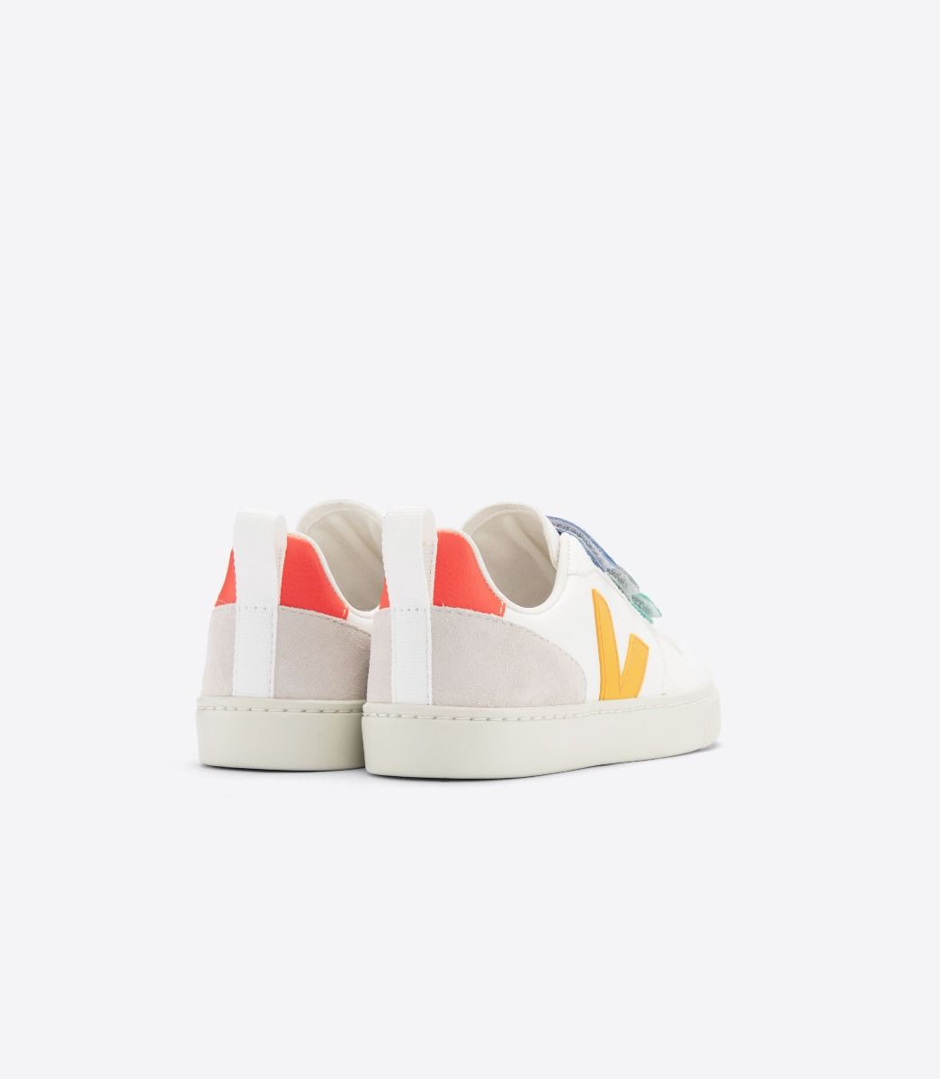 Veja V-10 Chromefree Kids' Sneakers Multicolor White | VJ63098G