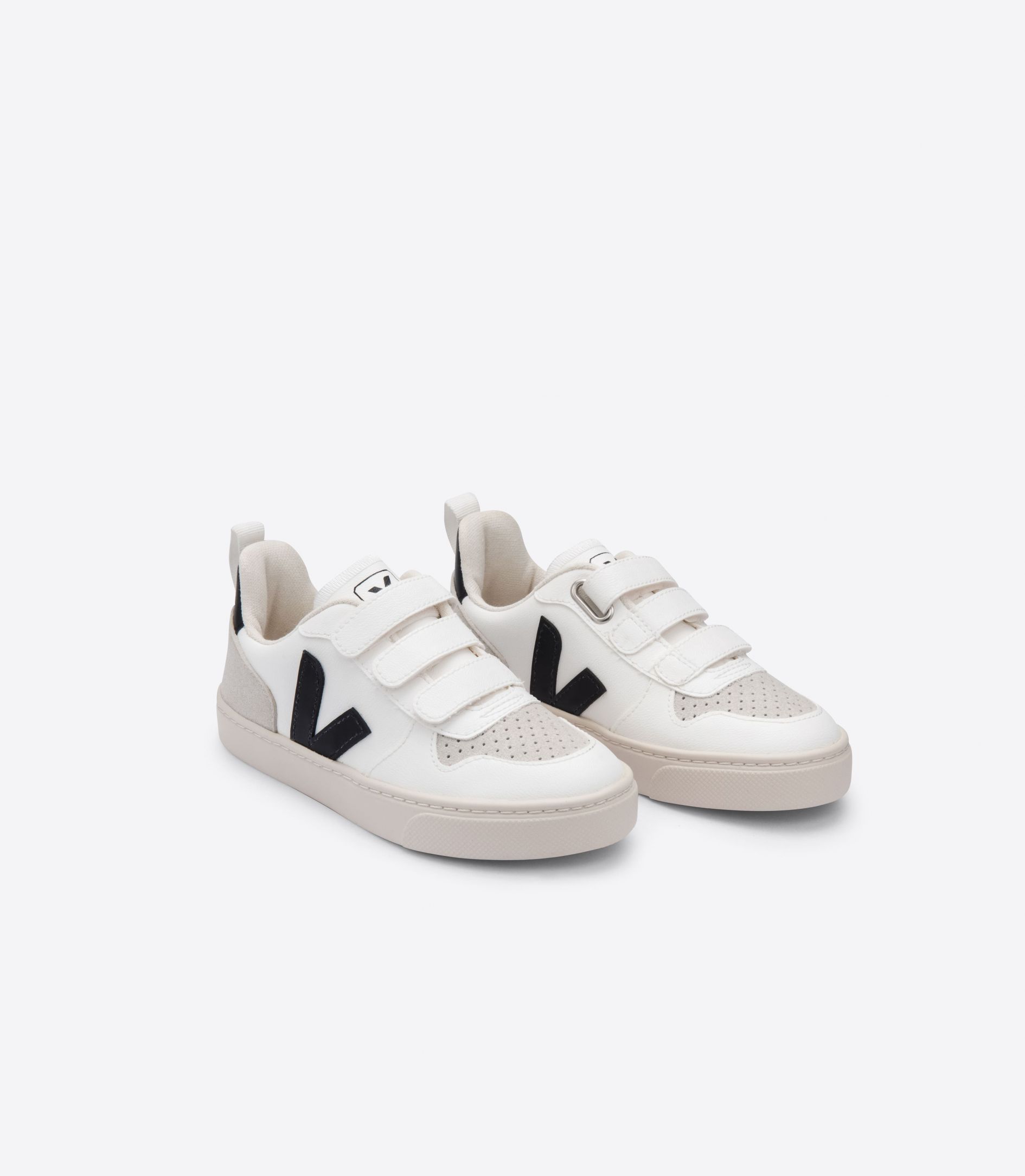 Veja V-10 Cwl Kids' Sneakers White Black | VJ46012E