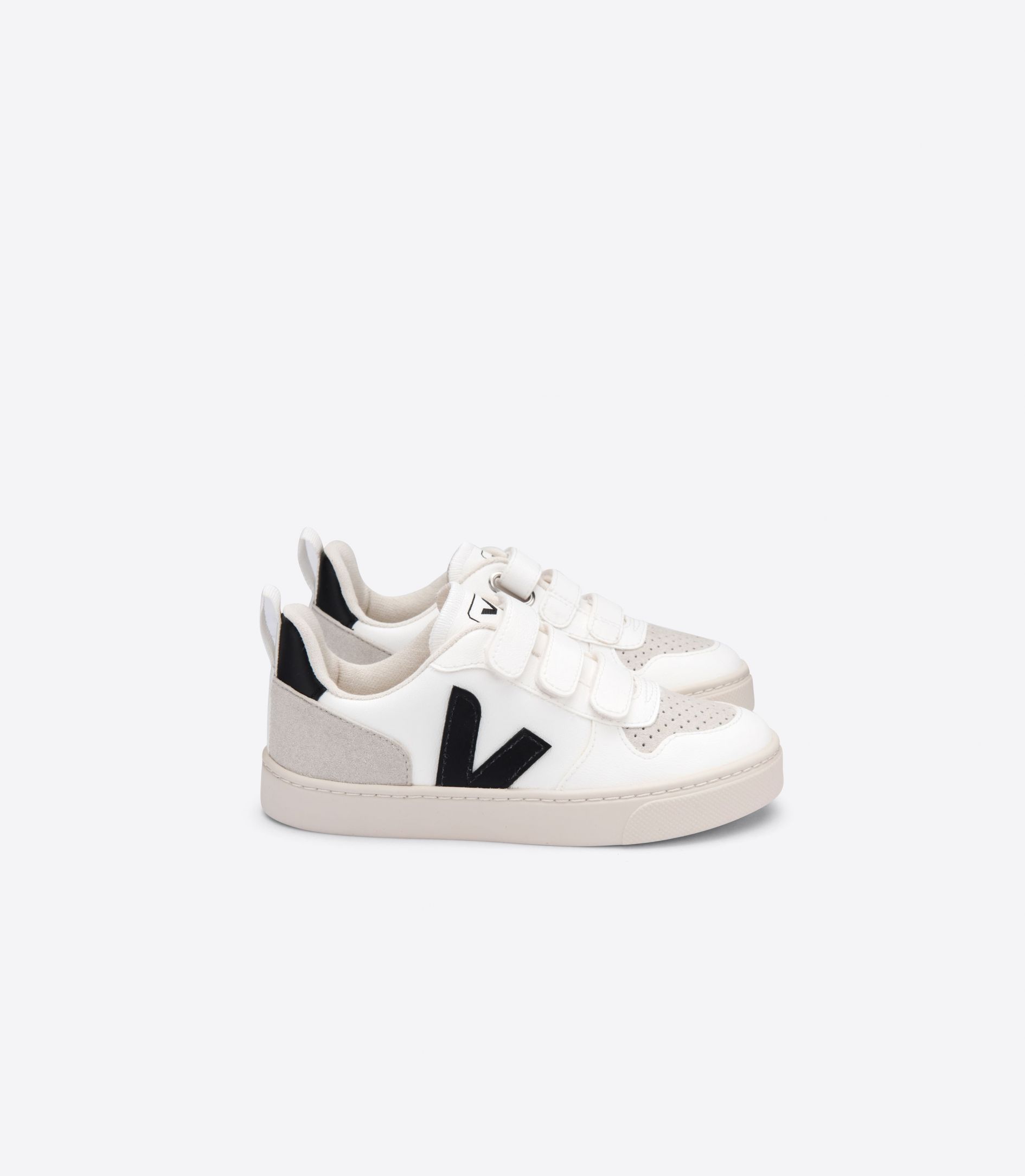 Veja V-10 Cwl Kids\' Sneakers White Black | VJ46012E