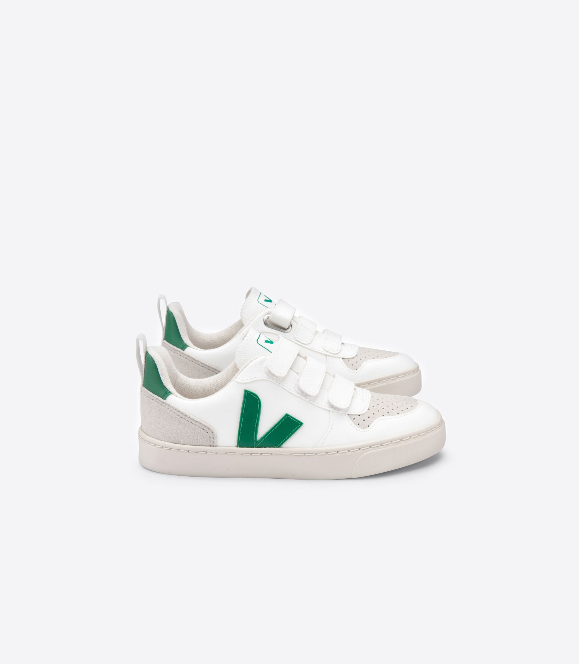 Veja V-10 Cwl Kids\' Sneakers White Green | VJ87945A