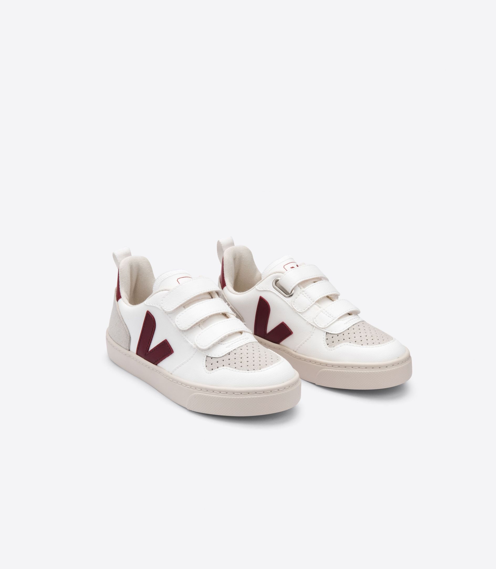 Veja V-10 Cwl Kids' Sneakers White Red | VJ36741R