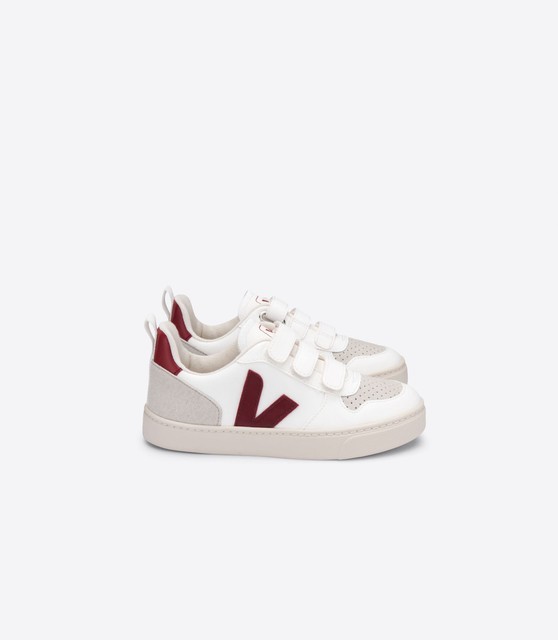 Veja V-10 Cwl Kids\' Sneakers White Red | VJ36741R