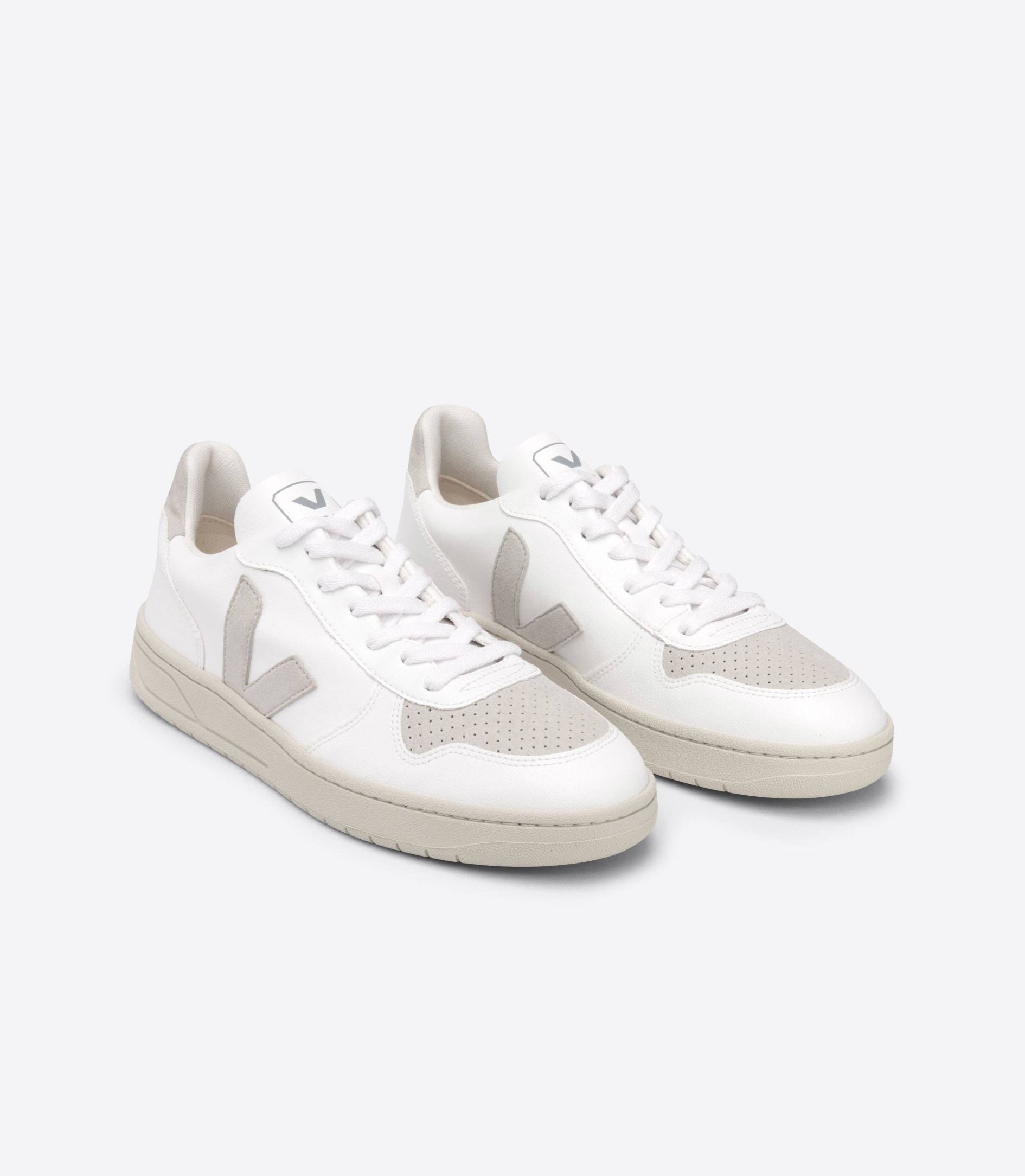 Veja V-10 Cwl Men's Sneakers White Beige | VJ16280Z