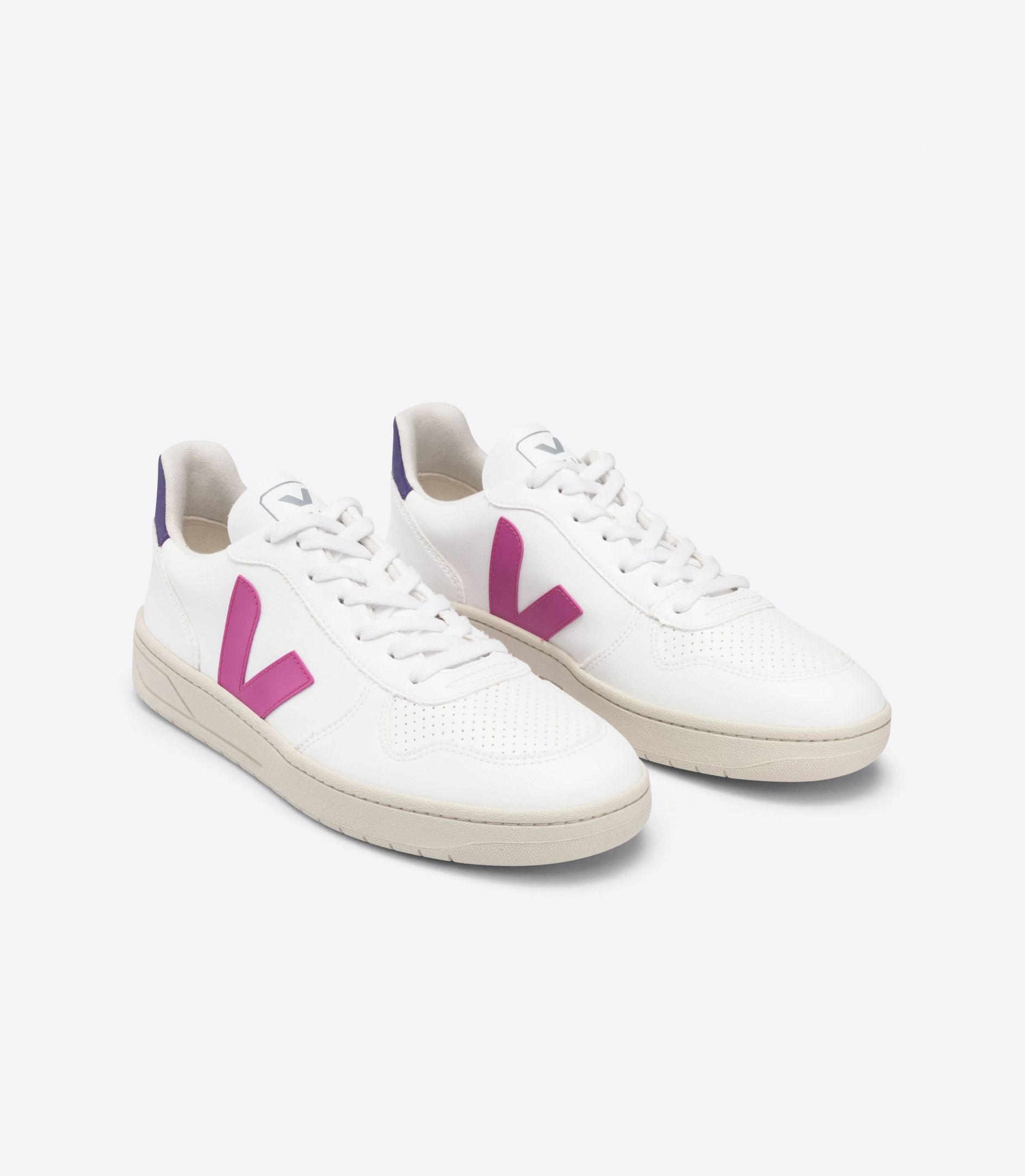 Veja V-10 Cwl Vegan Women's Sneakers White Purple | VJ01586E