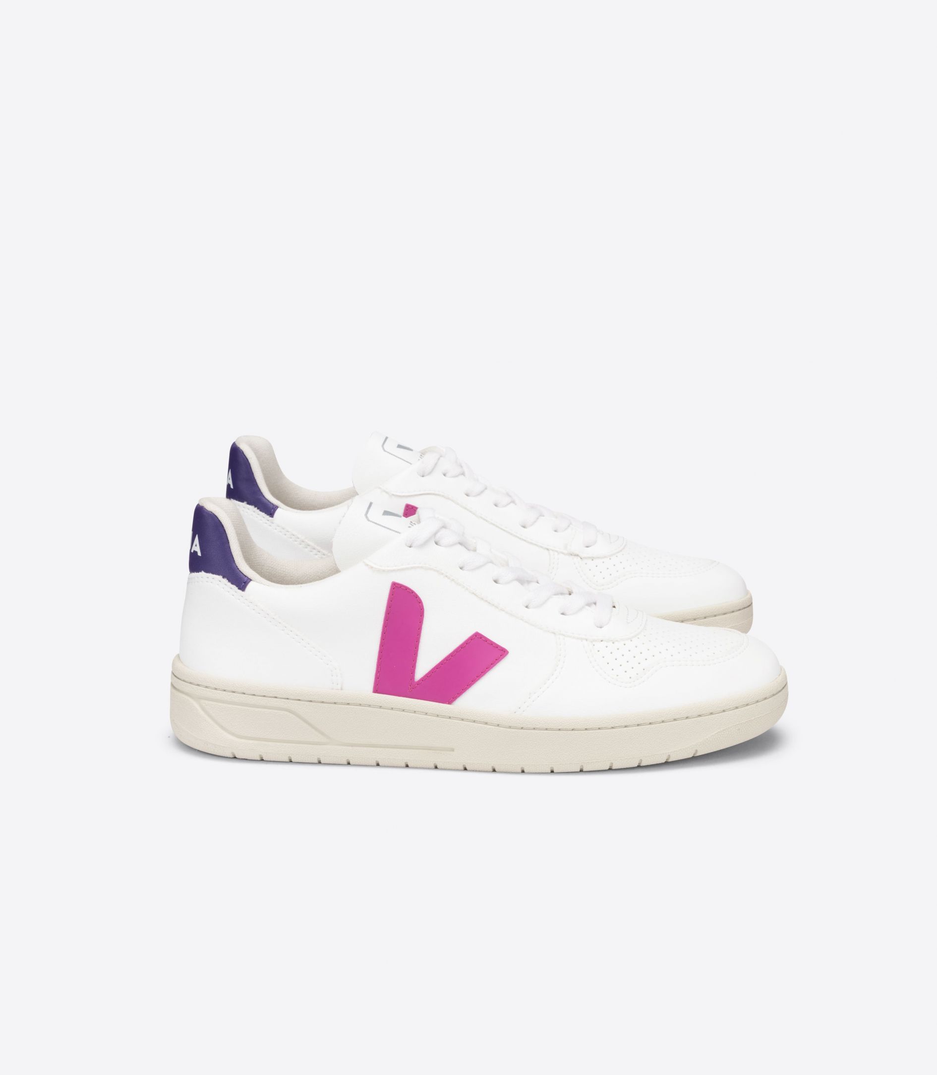 Veja V-10 Cwl Vegan Women\'s Sneakers White Purple | VJ01586E