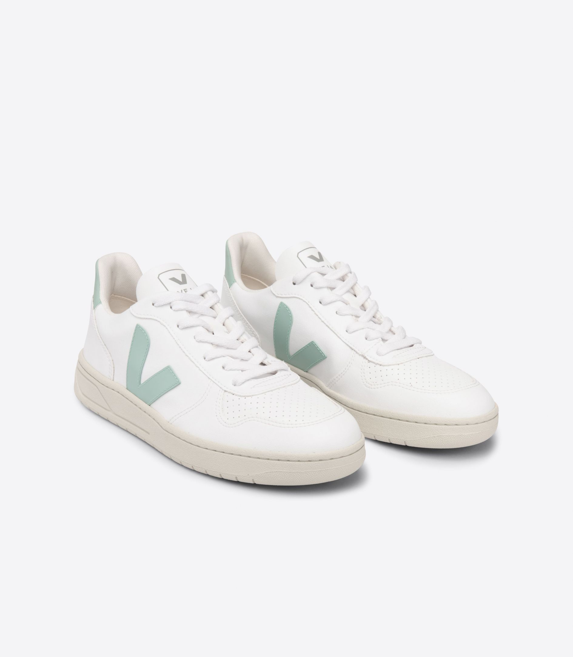 Veja V-10 Cwl Vegan Women's Sneakers White Green | VJ21035R