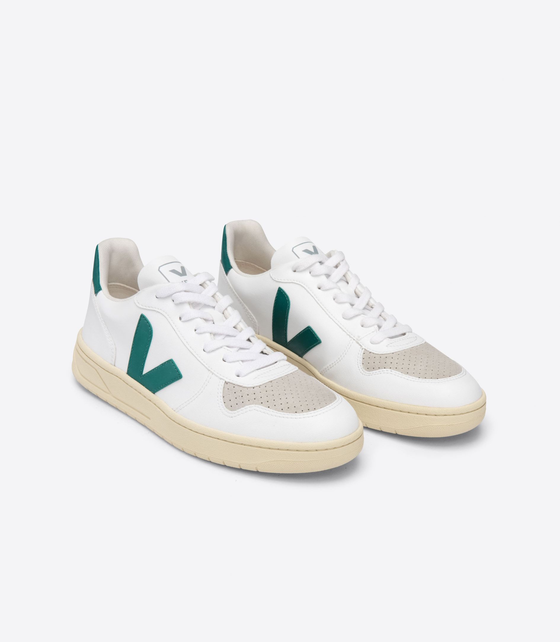 Veja V-10 Cwl Women's Sneakers White Brown | VJ13280T