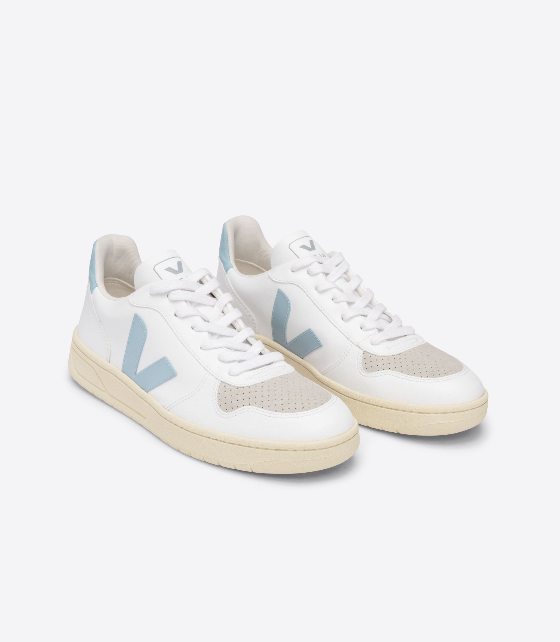 Veja V-10 Cwl Women's Sneakers White Grey | VJ17380A