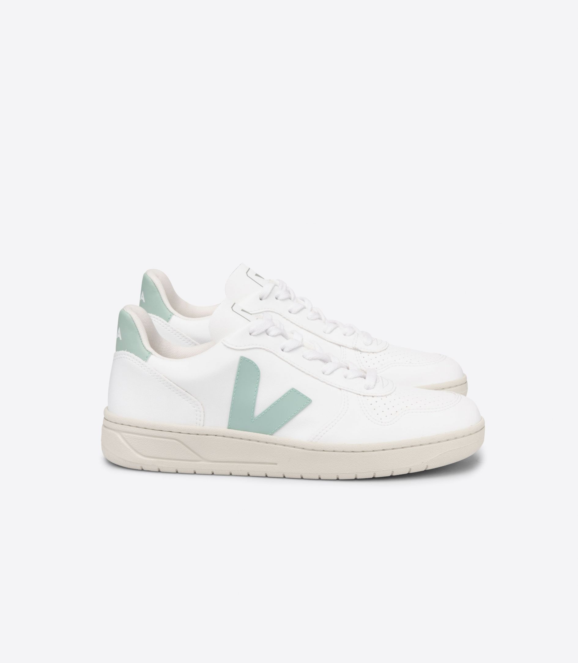 Veja V-10 Cwl Women\'s Sneakers White Green | VJ24781X