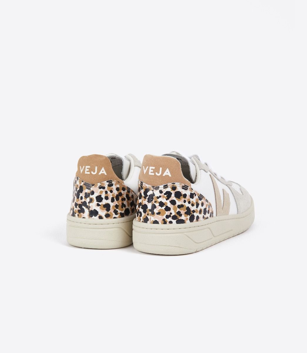 Veja V-10 Men's Sneakers White Leopard | VJ03542V