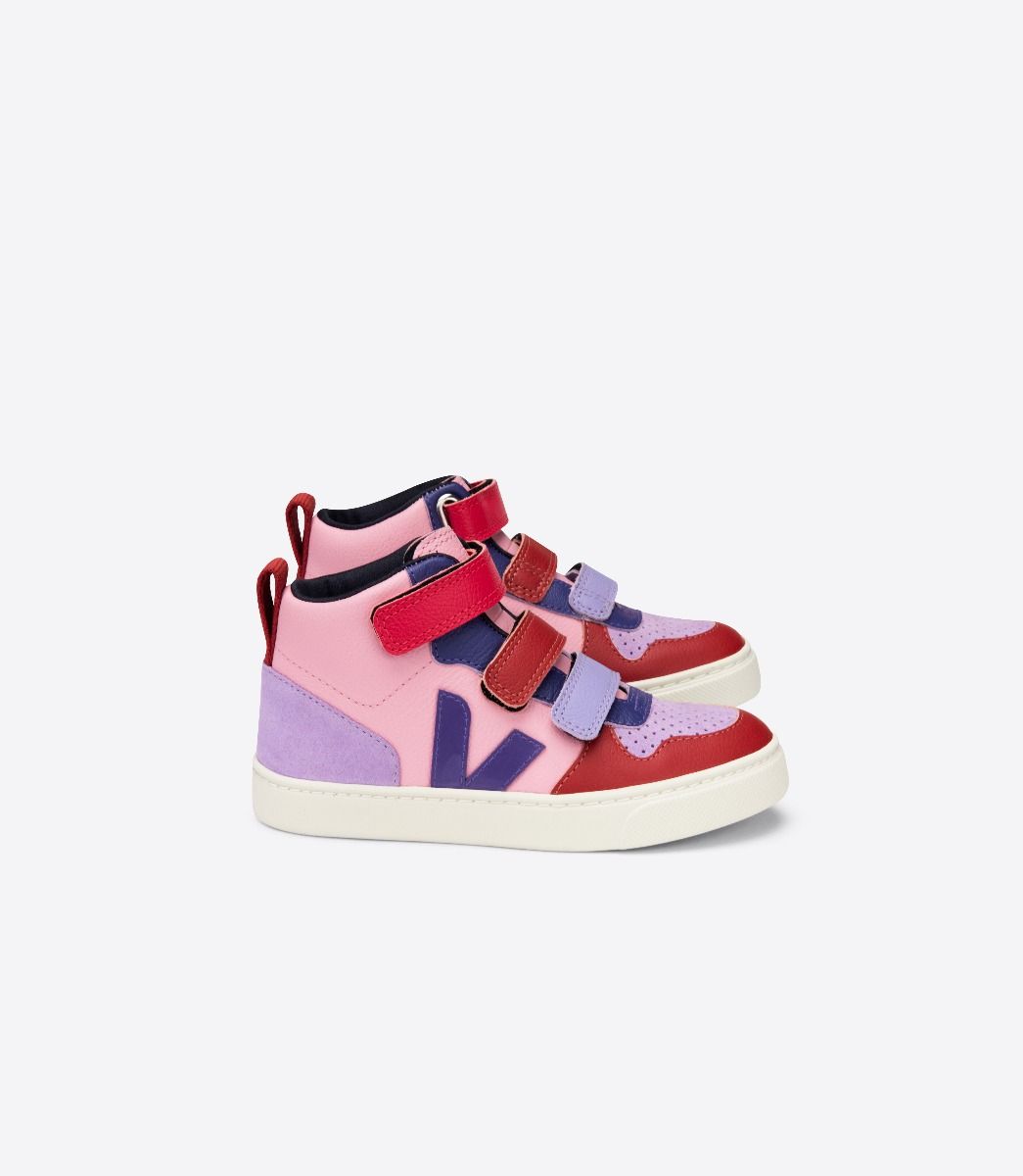 Veja V-10 Mid Chromefree Veja X Make My Lemonade Kids\' Sneakers Pink Red Blue | VJ30819X