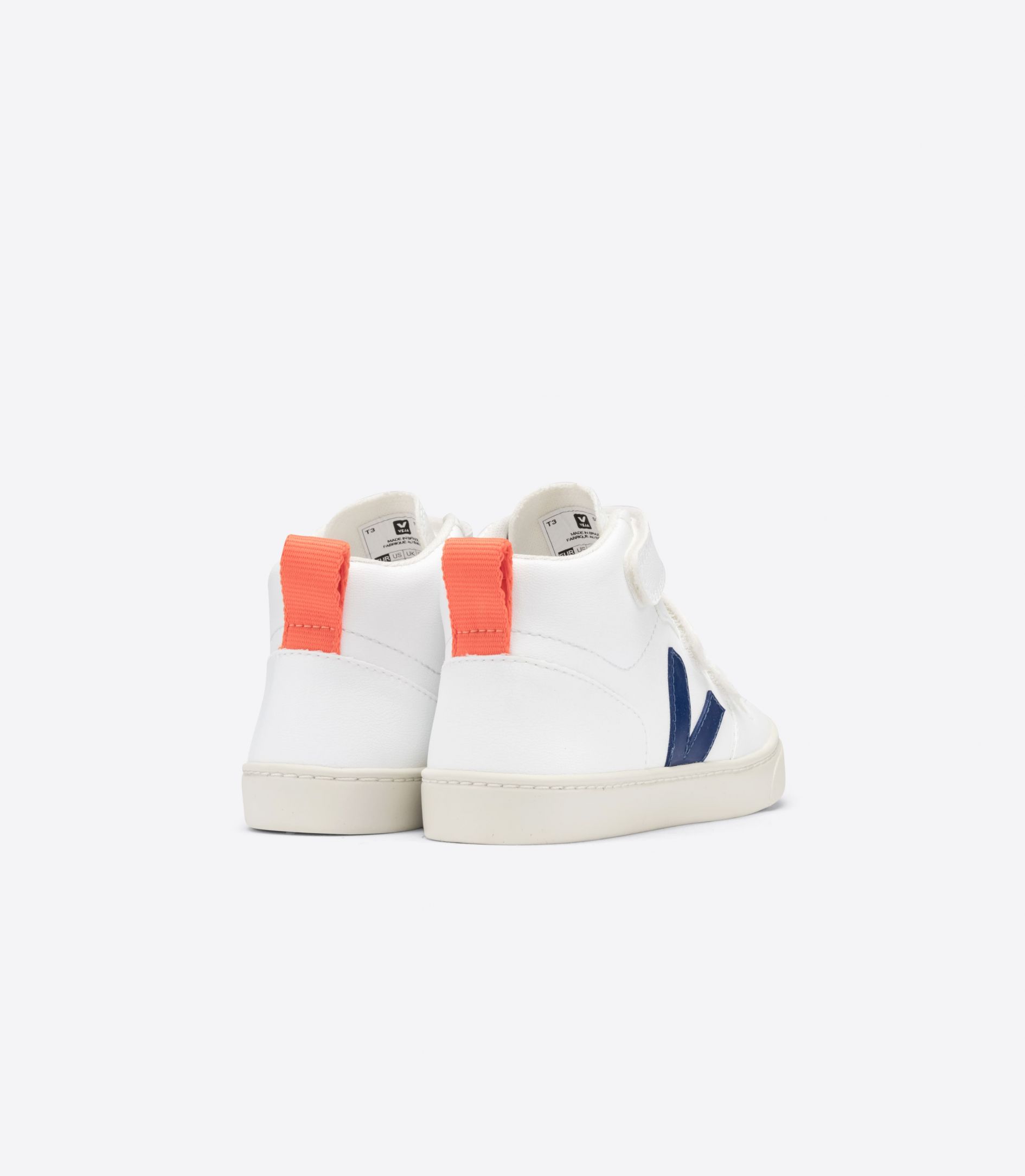 Veja V-10 Mid Cwl Kids' Sneakers White Blue Orange | VJ69017Z