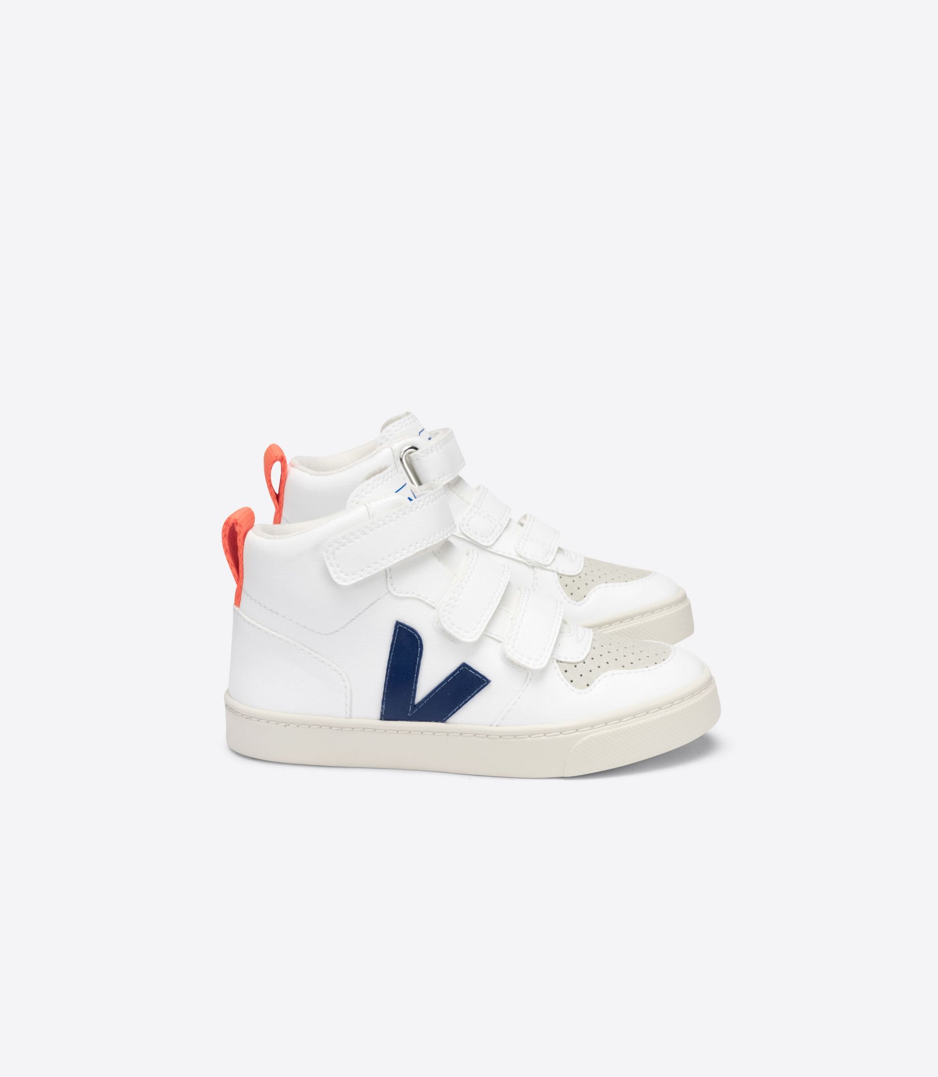 Veja V-10 Mid Cwl Kids\' Sneakers White Blue Orange | VJ69017Z