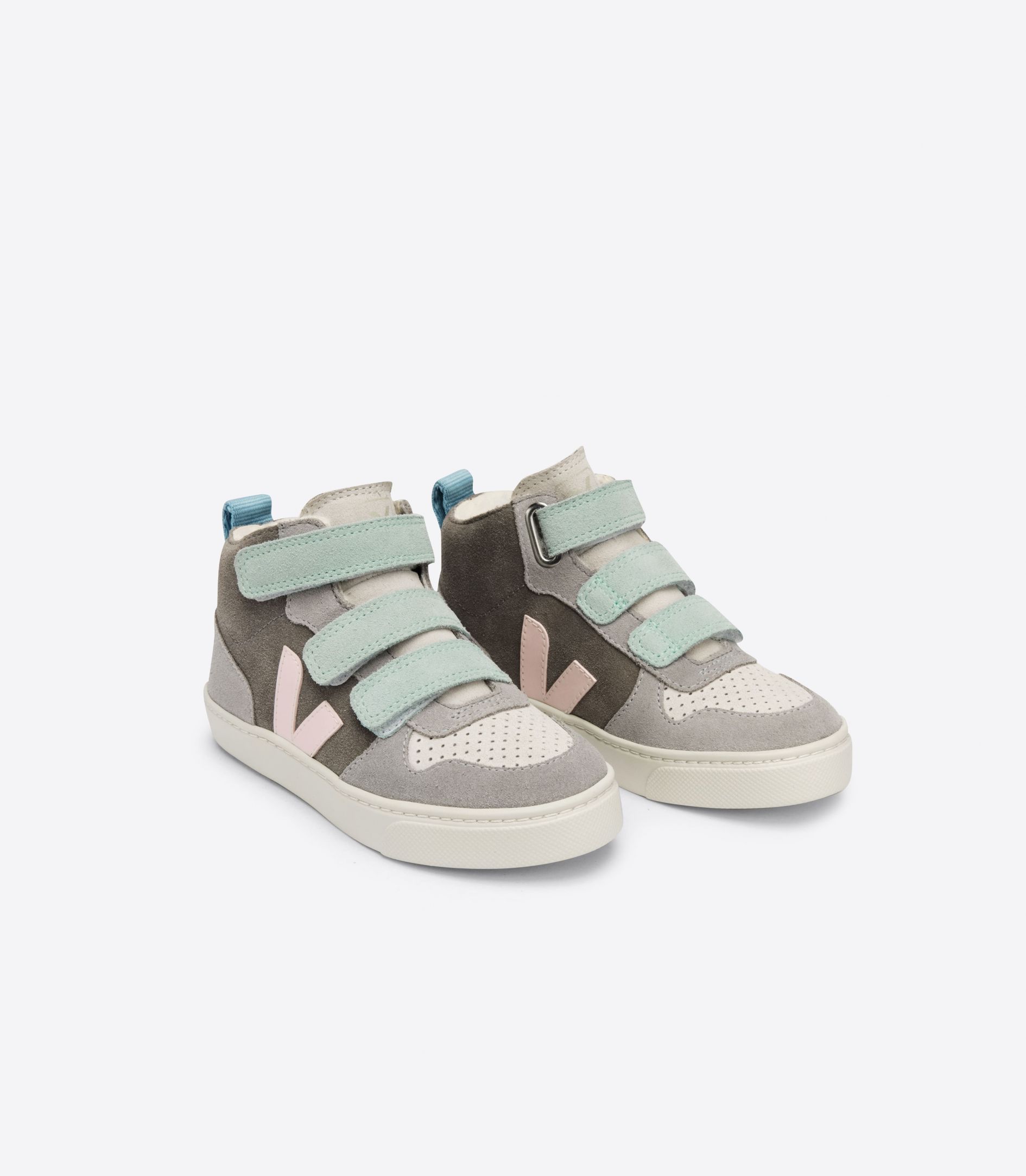 Veja V-10 Mid Fured Suede Kids' Sneakers Multicolor | VJ75062F