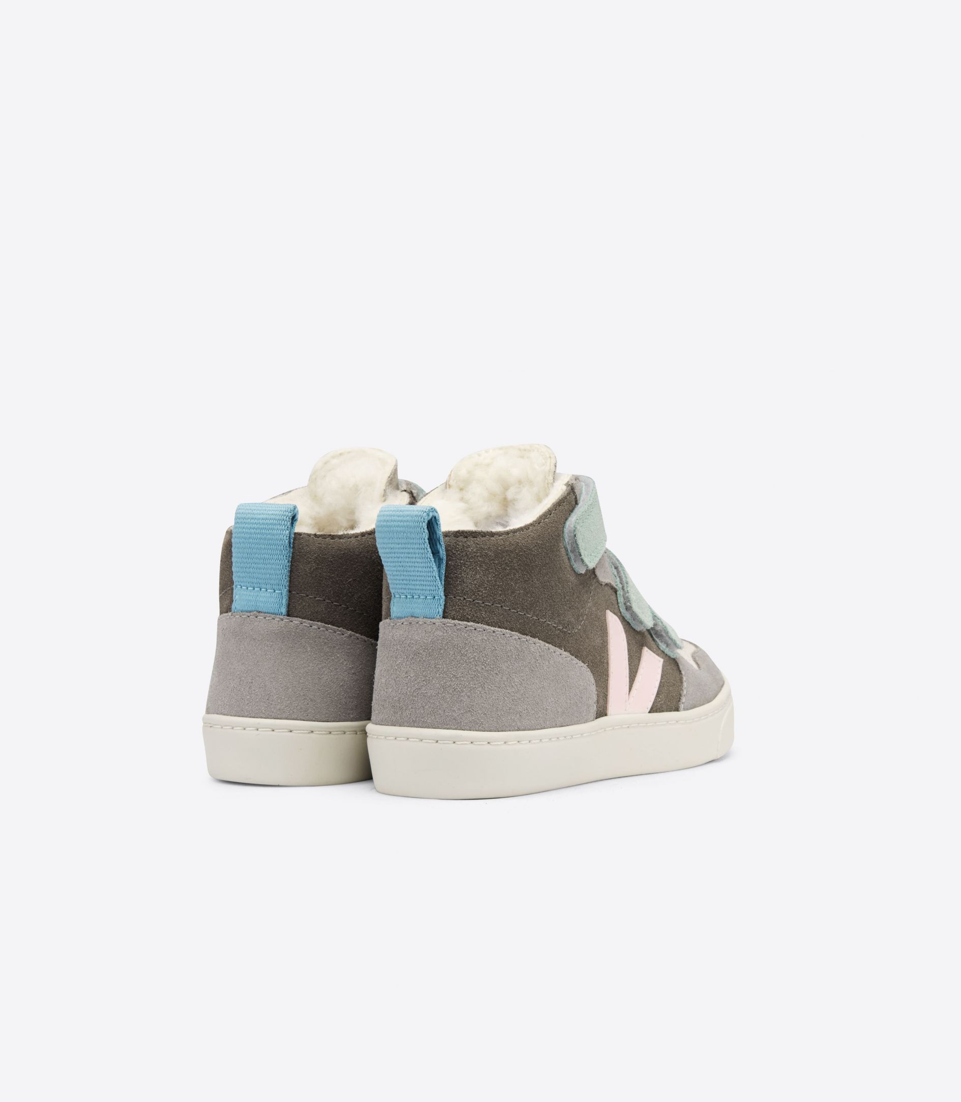 Veja V-10 Mid Fured Suede Kids' Sneakers Multicolor | VJ75062F