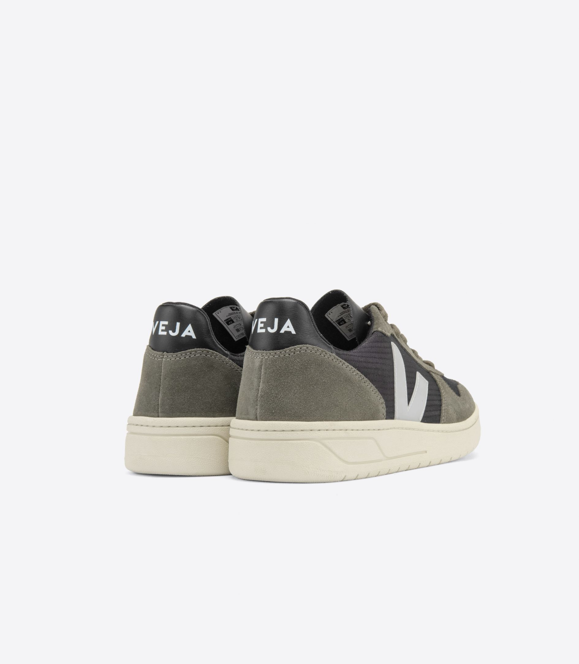 Veja V-10 Ripstop Men's Sneakers Black Grey | VJ49130J