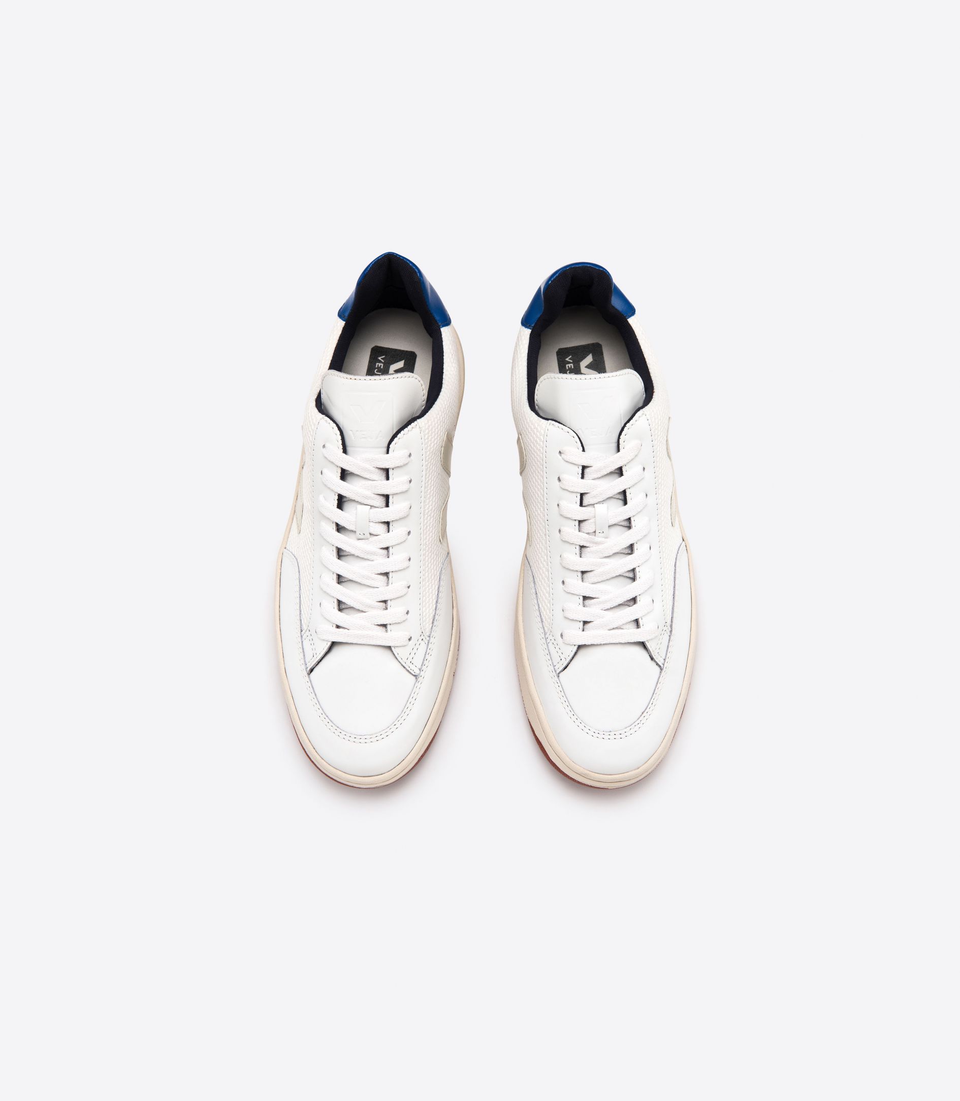 Veja V-12 Bastille B-Mesh Men's Sneakers White Indigo | VJ21745S