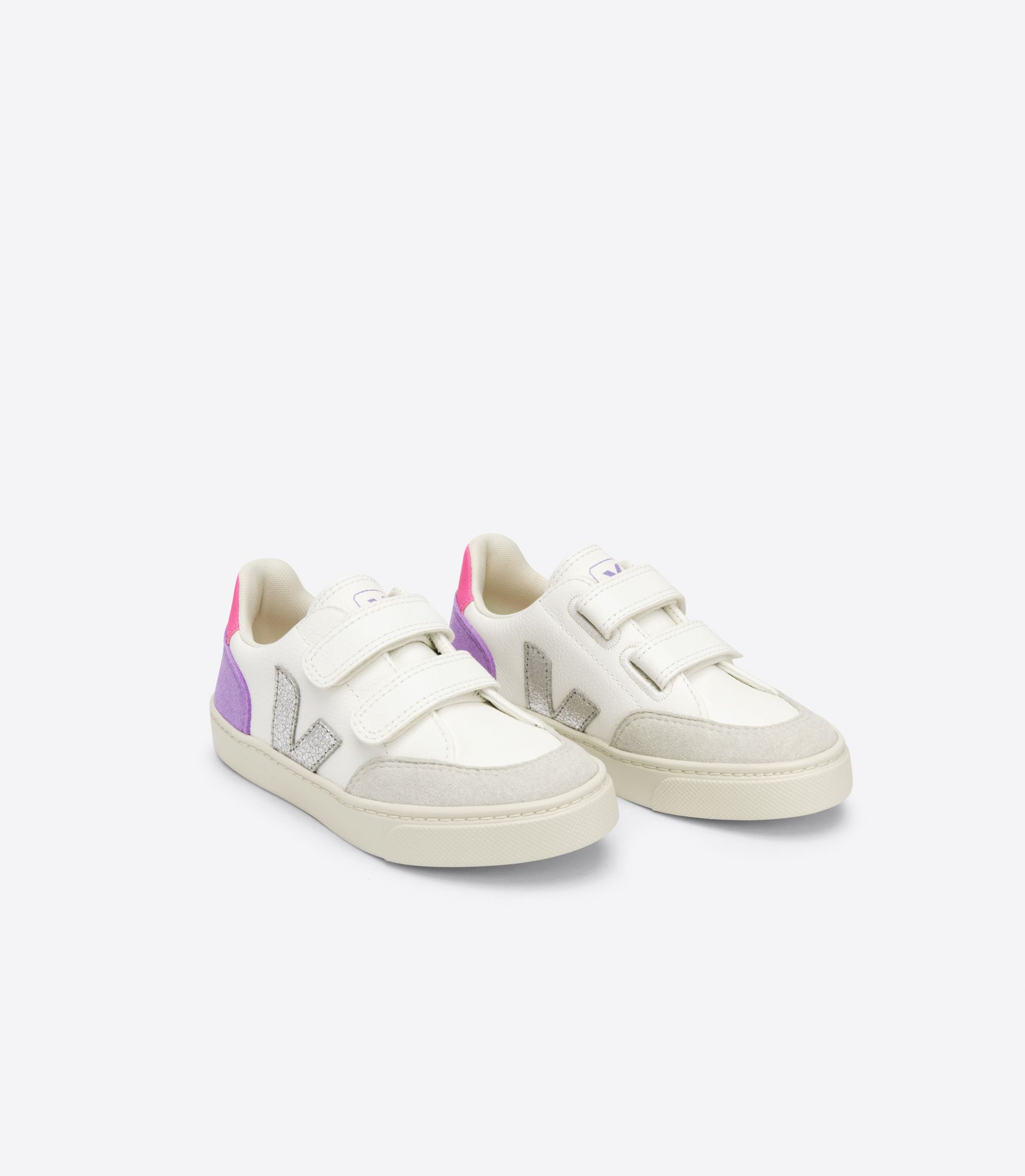 Veja V-12 Chromefree Kids' Sneakers White Multicolor Orange | VJ21438B