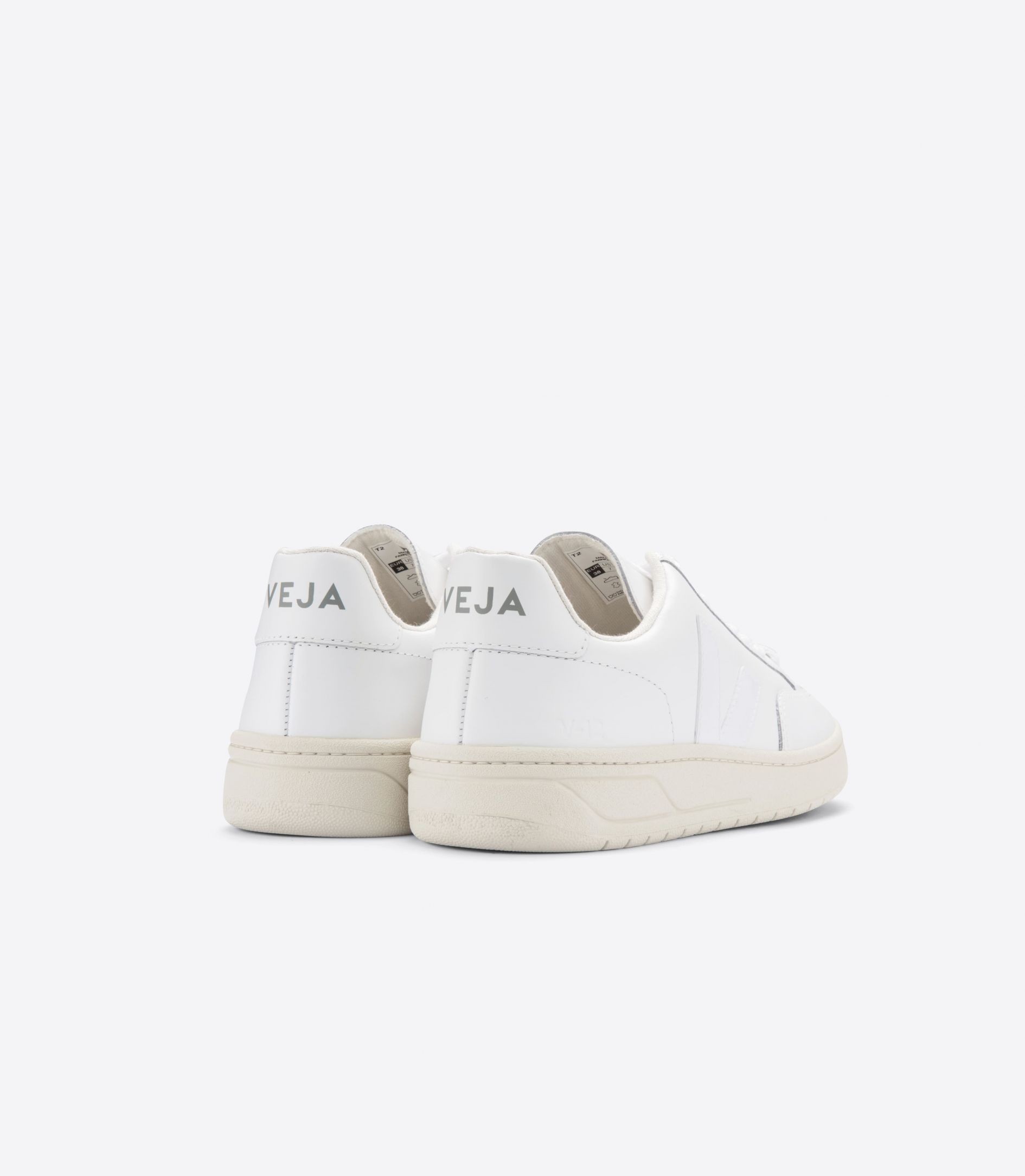 Veja V-12 Leather Women's Sneakers White | VJ42891S