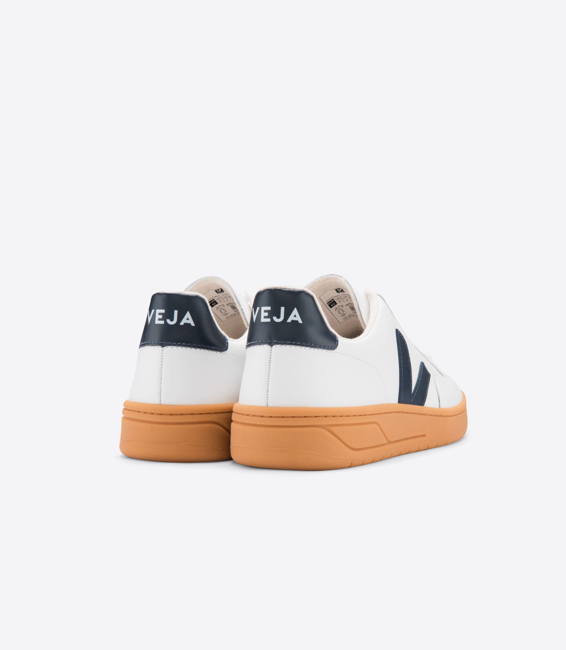 Veja V-12 Leather Women's Sneakers White | VJ94582H