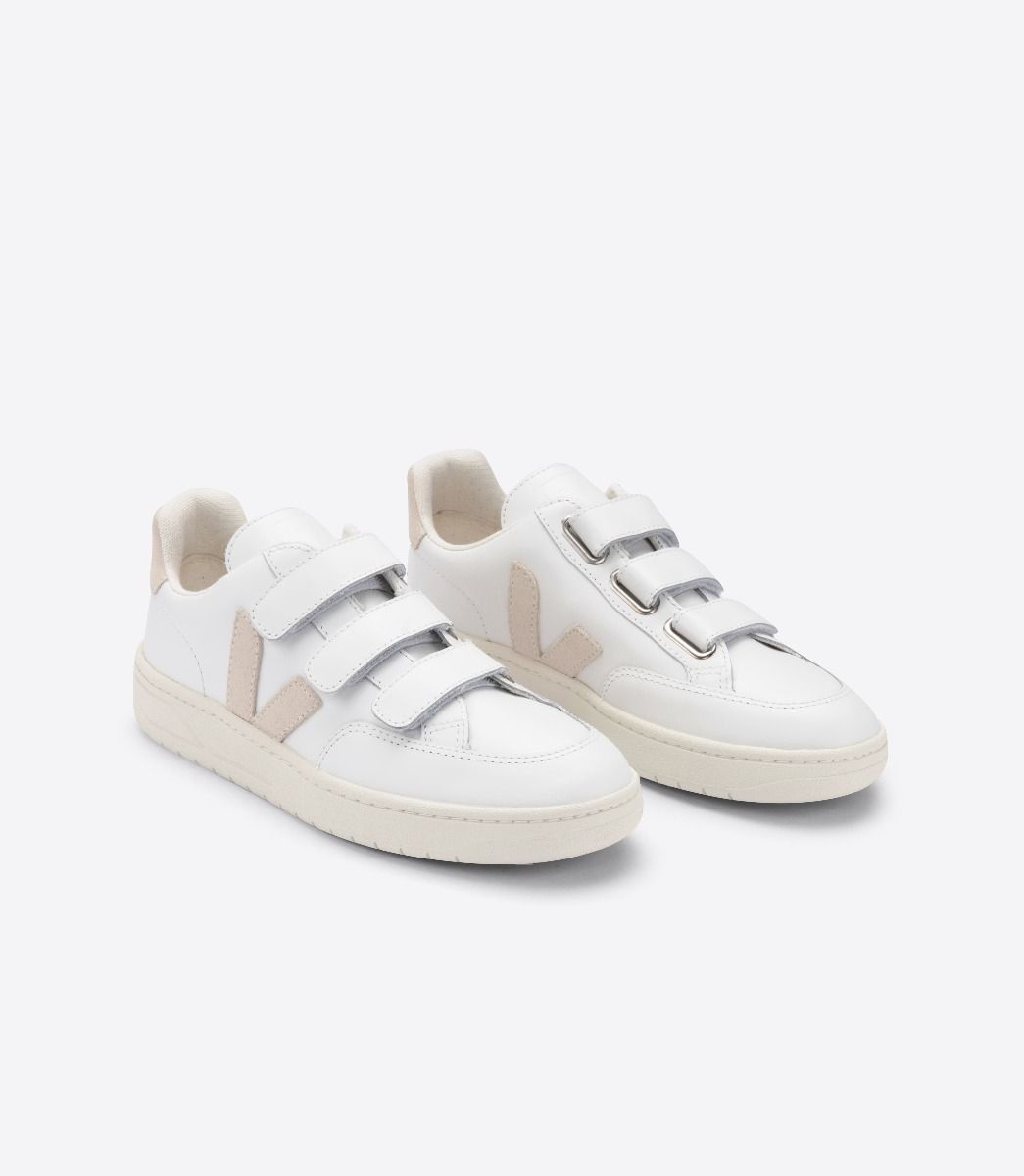 Veja V-Lock Leather Men's Sneakers White Beige | VJ85734H