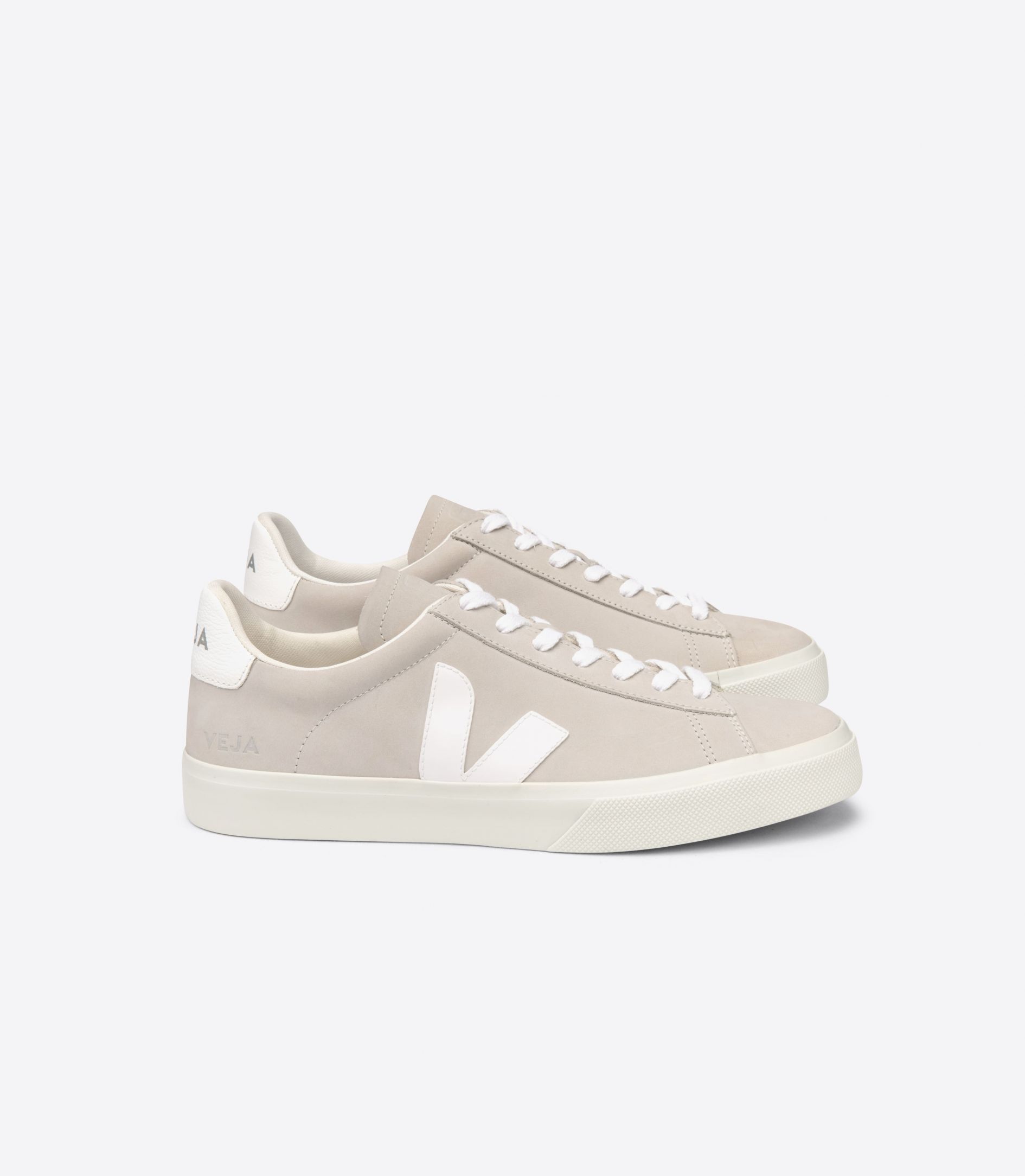 Veja Campo Nubuck Men's Sneakers Beige White | VJ16890X