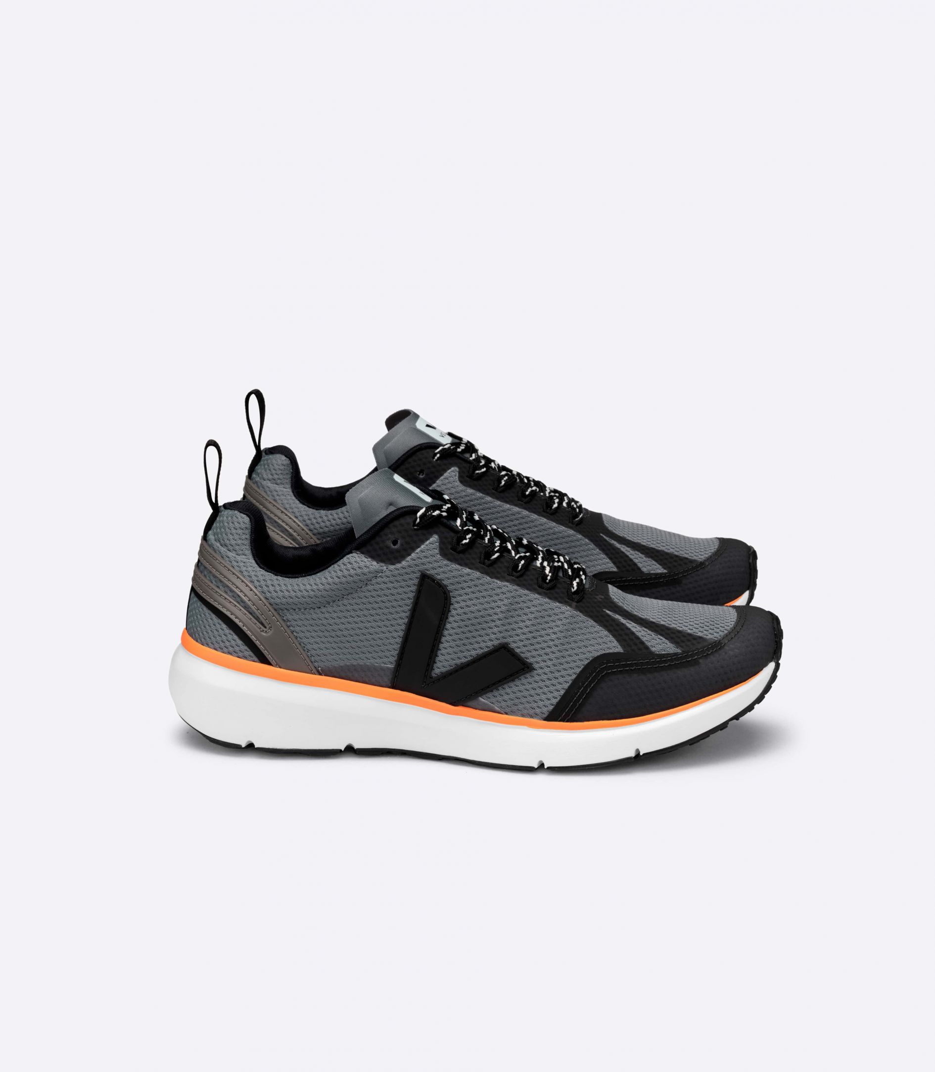 Veja Condor 2 Alveomesh Men's Running Shoes Grey Black Orange | VJ49286R