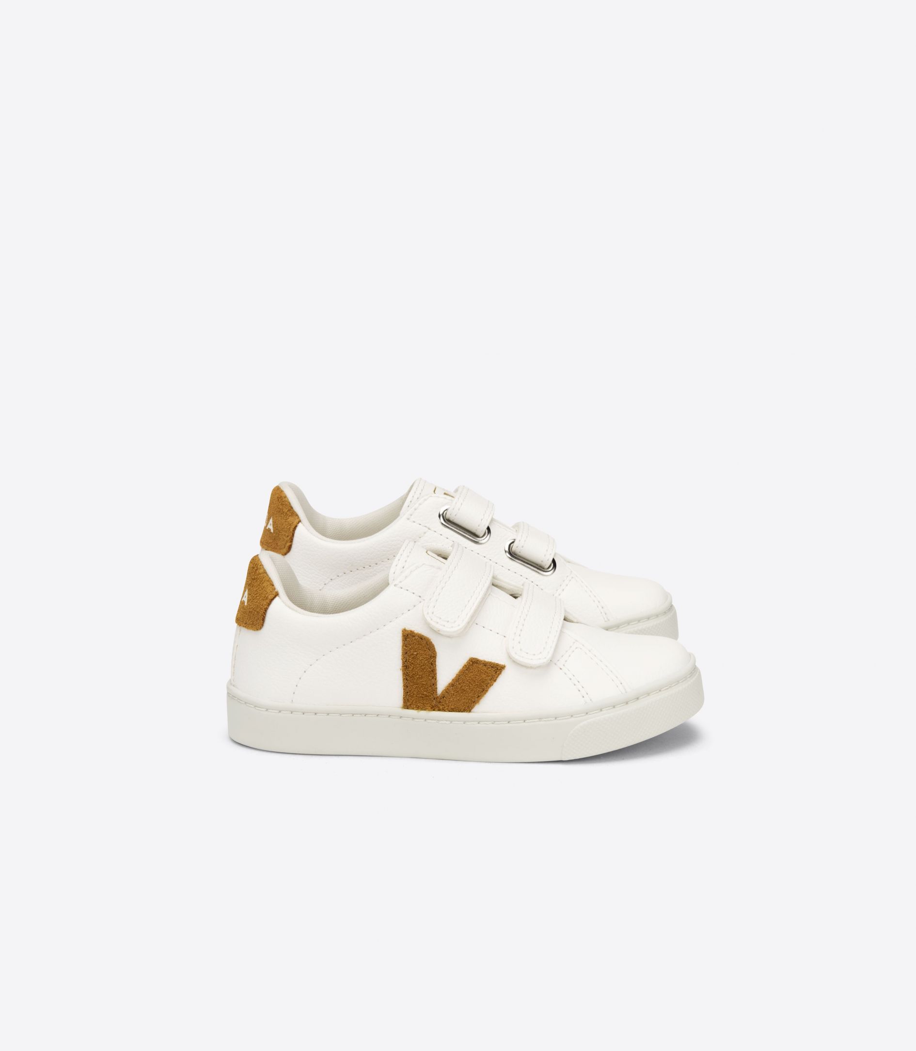 Veja Esplar Chromefree Leather Kids' Sneakers White Brown | VJ92301P