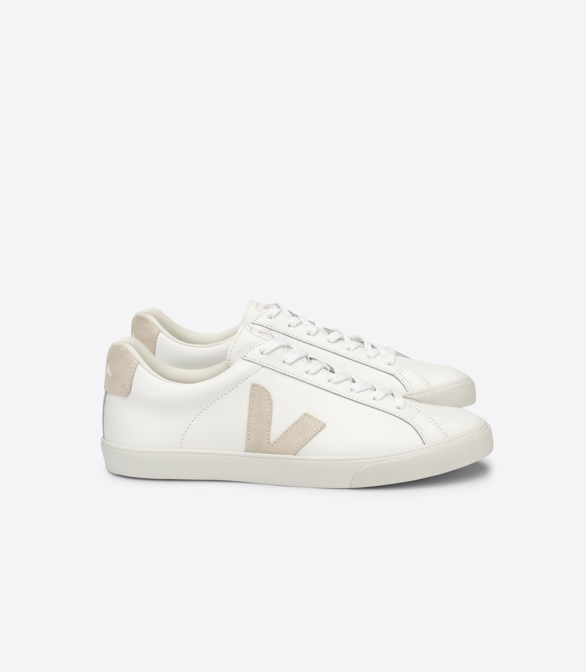 Veja Esplar Leather Women's Sneakers White Beige | VJ97362K