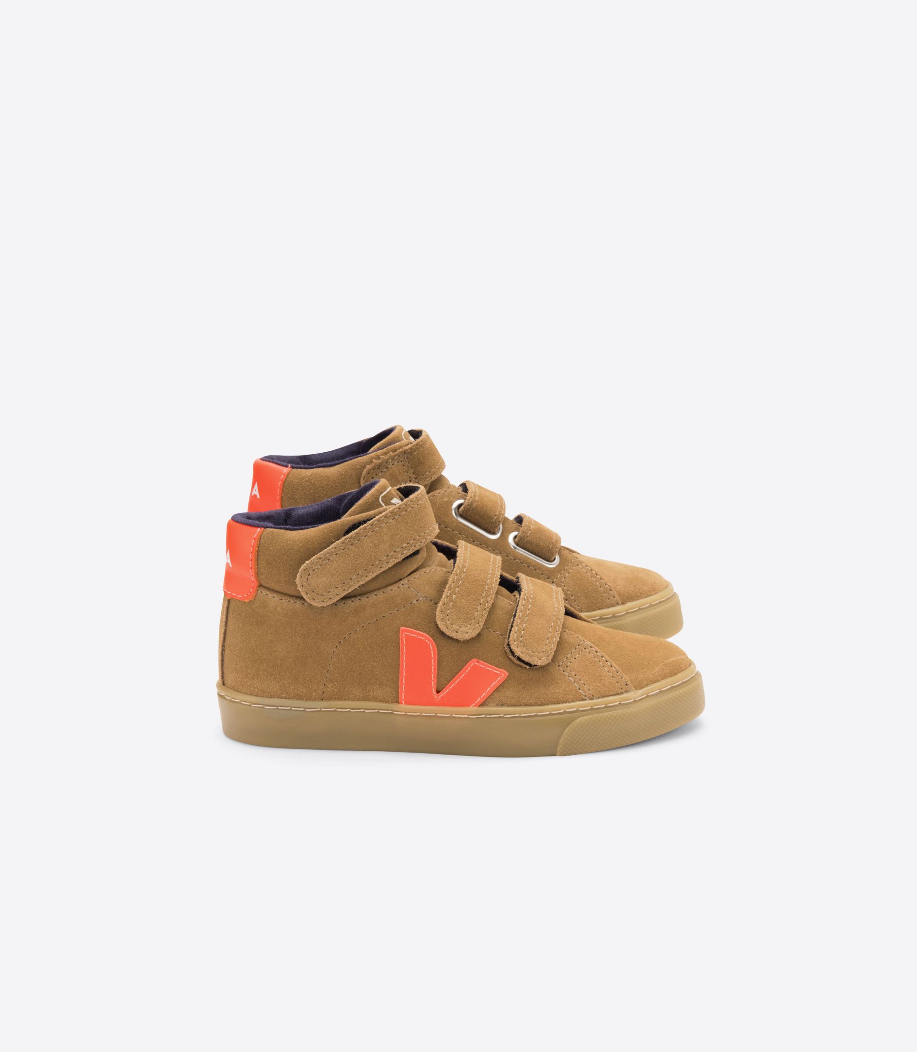 Veja Esplar Mid Suede Kids' Sneakers Brown Orange | VJ94156K