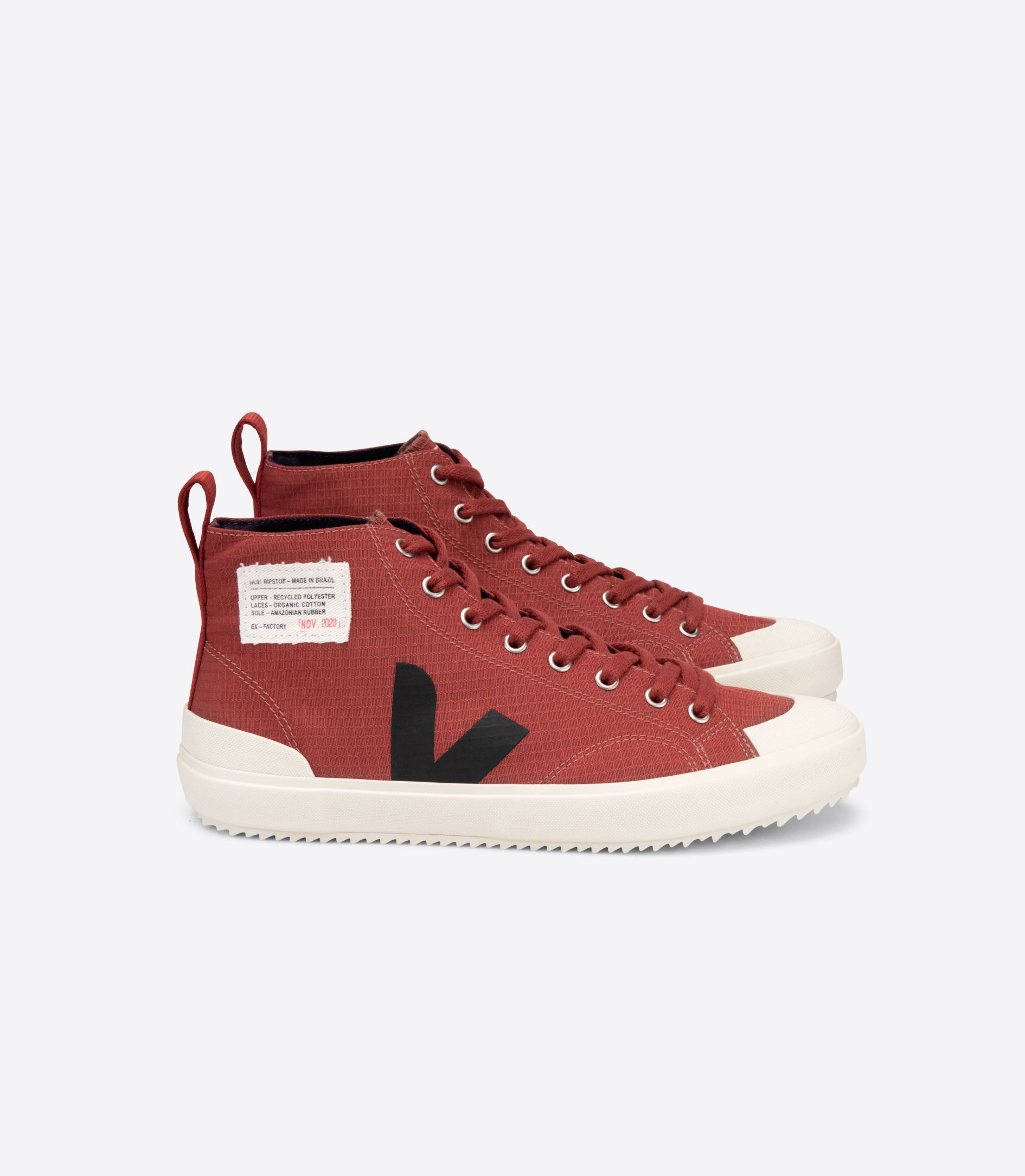 Veja Nova Hl Ripstop Men's Sneakers Red Black | VJ93265G