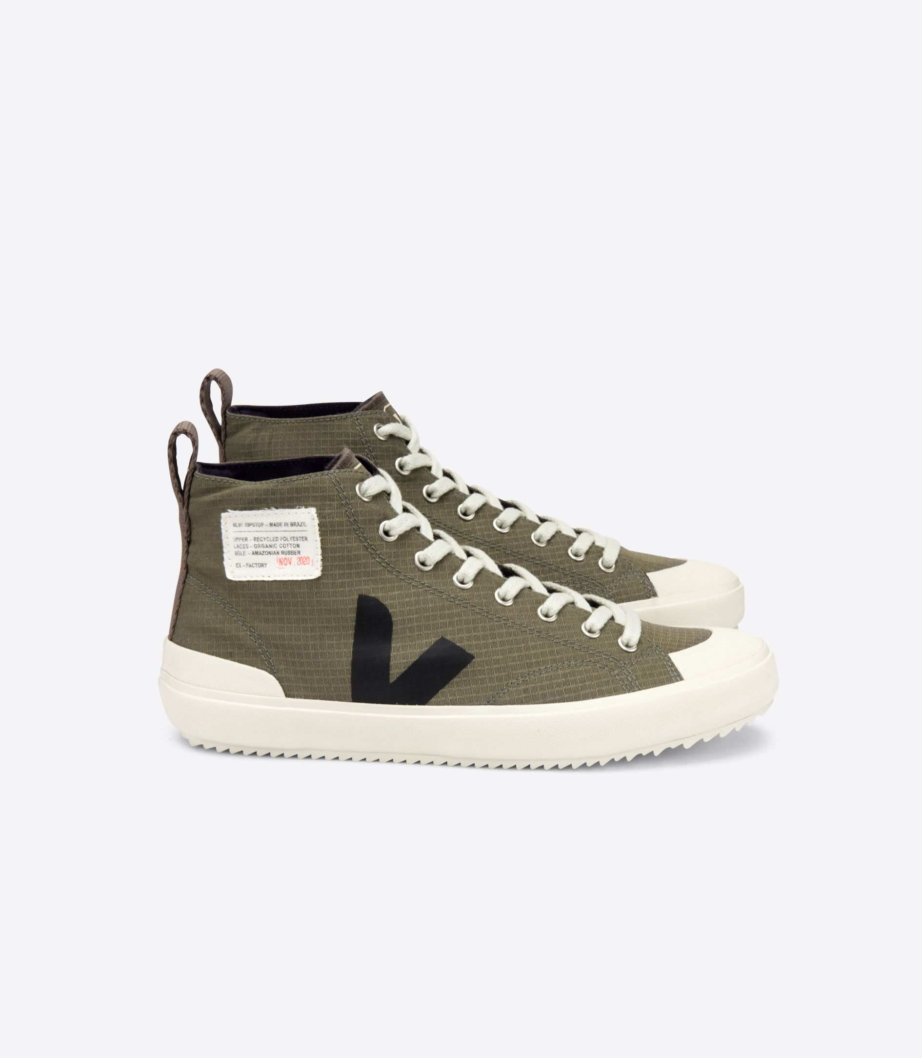 Veja Nova Hl Ripstop Vegan Women's Sneakers Khaki Black | VJ36791L