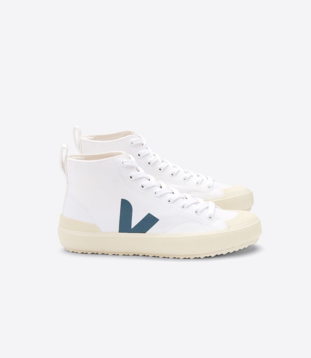 Veja Nova Ht Canvas Women's Sneakers White Navy | VJ70648S