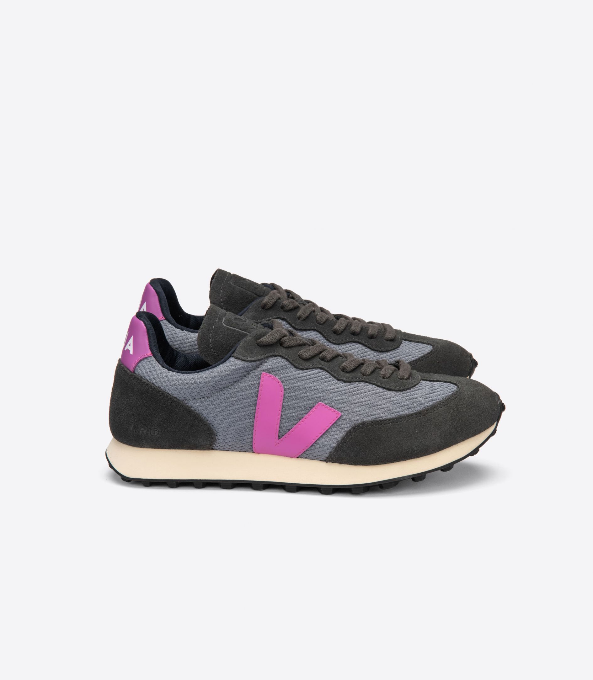 Veja Rio Branco Alveomesh Women's Sneakers Grey Pink | VJ39261Z